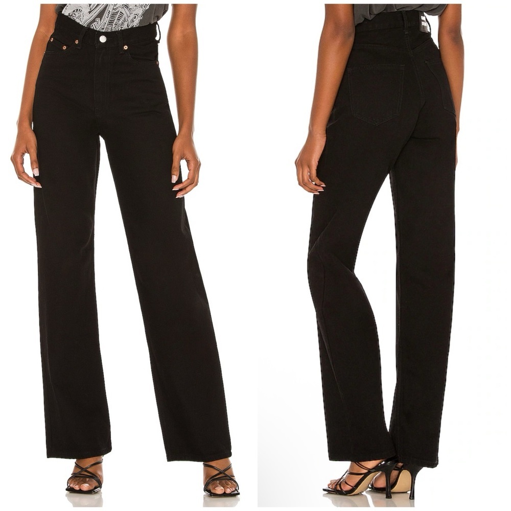Dr. DENIM Echo Straight Jeans in Black Size 28